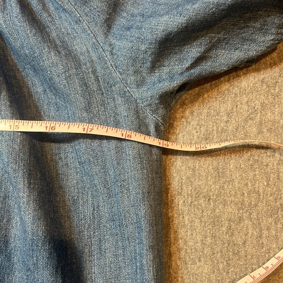 Merona off-shoulder chambray denim dress, size small. - Picture 3 of 7
